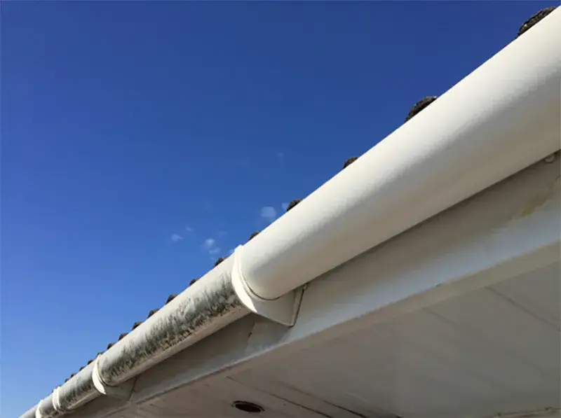 Gutter Cleaning before and after